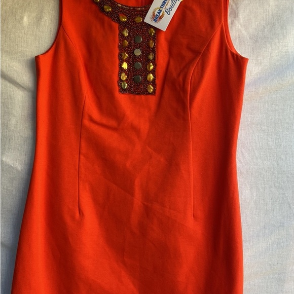 Ellen Tracy Bold Orange Dress - Picture 1 of 6